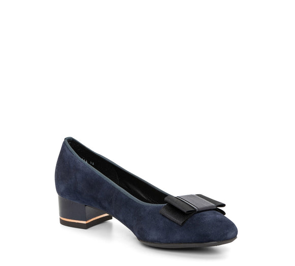 Garnet - Navy Suede