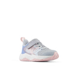 Rave Run v2 Bungee Lace with Top Strap -Bright Sky with Granite and Rose Sugar - Toddlers