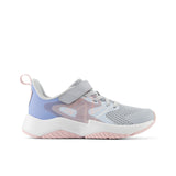 Rave Run v2 Bungee Lace with Top Strap - Bright Sky with Granite and Rose Sugar - Little Kids