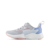 Rave Run v2 Bungee Lace with Top Strap - Bright Sky with Granite and Rose Sugar - Little Kids