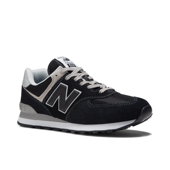 574 Core - Black with White - Men's