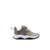 Rave Run v2 Bungee Lace with Top Strap - Grey with Blue and Gold - Toddler