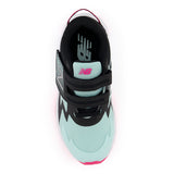 Rave Run - White Mint with Black and Alpha Pink - Kids